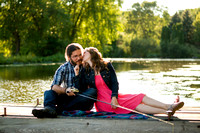 Lakeside Park Fond du Lac Engagement Pictures of Eric and Emily