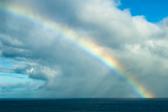 It's not Hawaii without a beautiful rainbow, this one seen from the western shore of Maui.