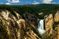 Yellowstone Falls and Valley, Yellowstone National Park