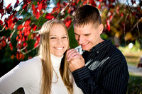 Brian and Melissa's Lakeside Park Fond du Lac Fall Wisconsin Engagement Pictures
